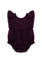 Load image into Gallery viewer, Organic Cotton Muslin Beatrice Playsuit - Fig