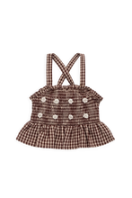 Load image into Gallery viewer, Organic Cotton Auden Top – Cinnamon Gingham
