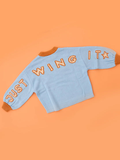 Just Wing It Knit Pullover