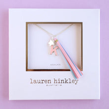 Load image into Gallery viewer, Pink Glitter Initial Necklace