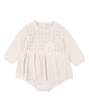 Load image into Gallery viewer, Wild Garden Knitted Overlay Bodysuit Oatmeal Marle