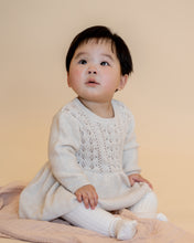 Load image into Gallery viewer, Wild Garden Knitted Overlay Bodysuit Oatmeal Marle