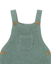 Load image into Gallery viewer, Charlie Organic Knitted Overalls - Fern Marle