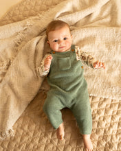 Load image into Gallery viewer, Charlie Organic Knitted Overalls - Fern Marle
