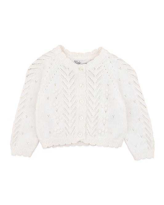 Organic Cloud Pointelle Cardigan