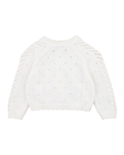 Organic Cloud Pointelle Cardigan