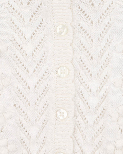 Organic Cloud Pointelle Cardigan
