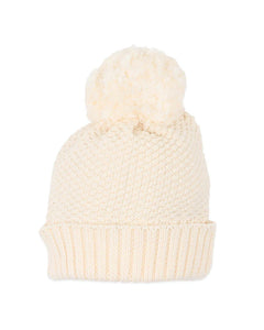 Cream Organic Knitted Beanie – Rosalyn + Rae