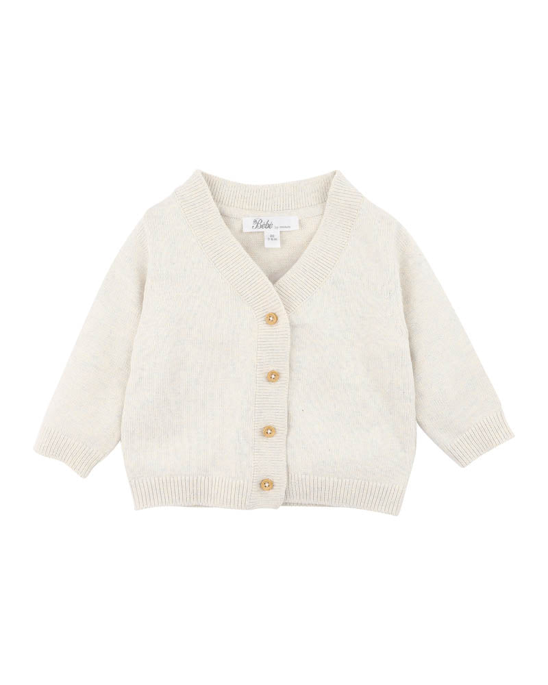 Brady Organic Cotton Marl Cardigan