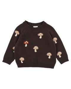 Toby Mushroom Knitted Jumper