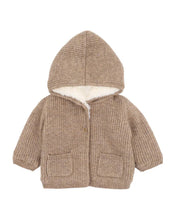 Load image into Gallery viewer, Biscuit Knitted Hooded Jacket