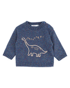 Isaac Dinosaur Knitted Jumper