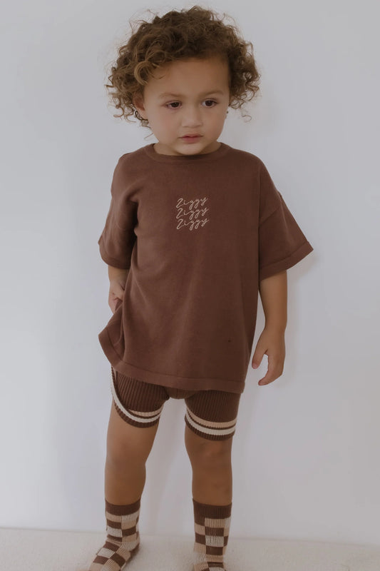 Signature Tee | Chocolate (Kids) SIZE 8YR