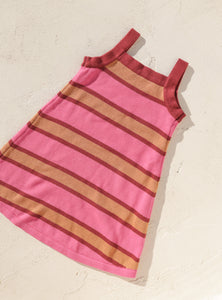 Stripe Knit Dress | Fushia, Plum & Caramel