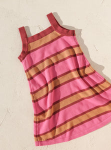 Stripe Knit Dress | Fushia, Plum & Caramel