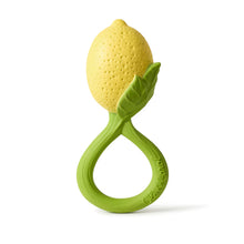 Load image into Gallery viewer, Natural Rubber Lemon Rattle Toy