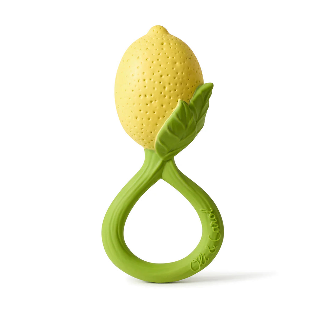 Natural Rubber Lemon Rattle Toy – Rosalyn + Rae
