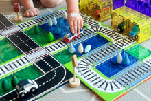 Load image into Gallery viewer, Train Tracks | Magnetic Tile Toppers