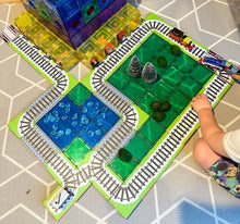 Load image into Gallery viewer, Train Tracks | Magnetic Tile Toppers