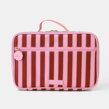 Load image into Gallery viewer, Burgundy Stripe Lunch Bag