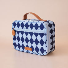 Load image into Gallery viewer, Navy Diamonds Mini Lunch Bag