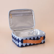 Load image into Gallery viewer, Navy Diamonds Mini Lunch Bag