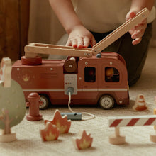 Load image into Gallery viewer, Wooden Fire Truck Set