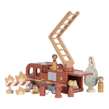 Load image into Gallery viewer, Wooden Fire Truck Set