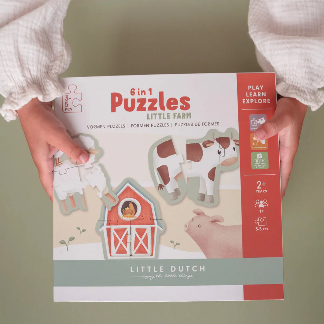 Little Farm 6 in 1 Puzzles