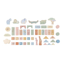 Load image into Gallery viewer, Safari Friends Wooden Building Blocks