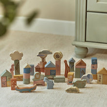 Load image into Gallery viewer, Safari Friends Wooden Building Blocks