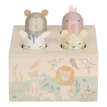 Load image into Gallery viewer, Safari Friends Wooden Pop-Up Toy