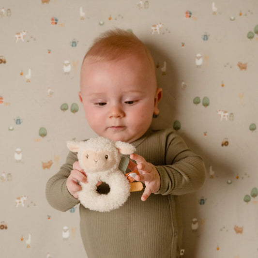 Little Farm Soft Ring Rattle Sheep