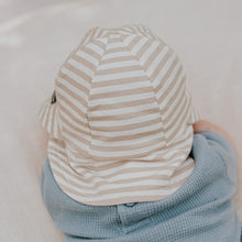 Load image into Gallery viewer, Legionnaire Flap Sun Hat - Natural Stripe