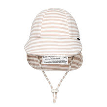 Load image into Gallery viewer, Legionnaire Flap Sun Hat - Natural Stripe