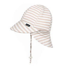 Load image into Gallery viewer, Legionnaire Flap Sun Hat - Natural Stripe