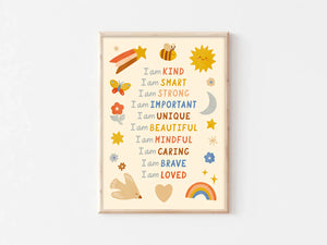 Illustrated Affirmations Print