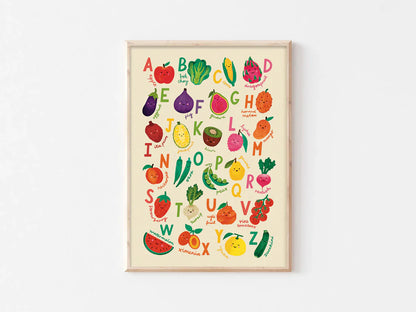 Fruit & Veg A-Z Print