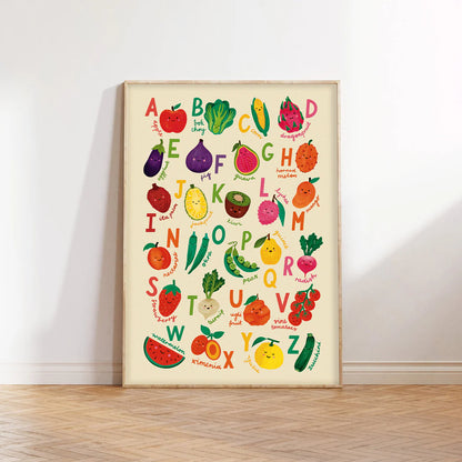 Fruit & Veg A-Z Print