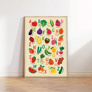 Fruit & Veg A-Z Print
