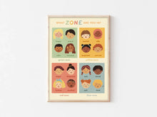 Load image into Gallery viewer, &quot;What Zone are You In?&quot; Feelings Print