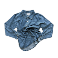 Load image into Gallery viewer, Ladies Organic Starlight Embroidery Denim Shirt Jacket