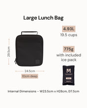 Load image into Gallery viewer, Large Insulated Lunch Bag | Checkmate