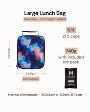 Load image into Gallery viewer, Large Insulated Lunch Bag | Fruity Stripes