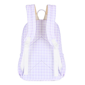 Lilac Gingham Junior Kindy/School Backpack
