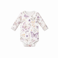 Load image into Gallery viewer, Lilac Butterflies LS Bodysuit