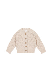 Livvy Cardigan - Light Oatmeal Marle