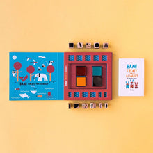 Load image into Gallery viewer, Londji Wooden Stamp Set | Bam! Animals