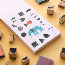 Load image into Gallery viewer, Londji Wooden Stamp Set | Bam! Animals