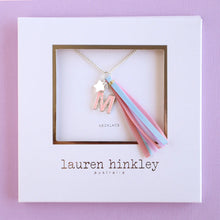 Load image into Gallery viewer, Pink Glitter Initial Necklace